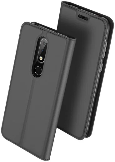 Dux Ducis Premium Book Case Nokia 6.1 Plus Hoesje Zwart afbeelding 6