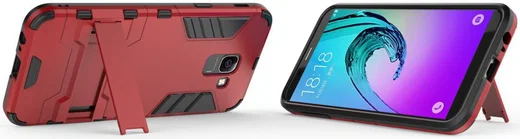 Samsung Galaxy J6 (2018) Hybride Stand Hoesje Rood afbeelding 5