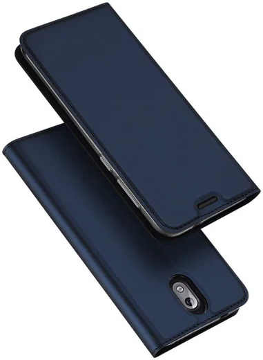 Dux Ducis Premium Book Case Nokia 3.1 Hoesje met Kaarthouder Blauw afbeelding 5