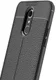 LG Q7 Hoesje met Leren Textuur Zwart afbeelding 5