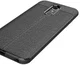 LG Q7 Hoesje met Leren Textuur Zwart afbeelding 6
