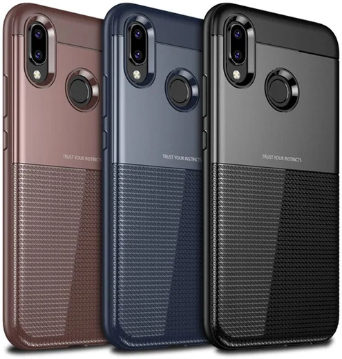 Huawei P20 Lite Schild TPU Hoesje Blauw afbeelding 6
