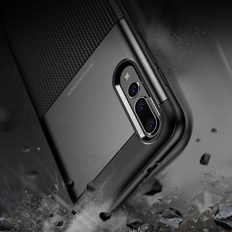 Huawei P20 Pro Schild TPU Hoesje Blauw afbeelding 3