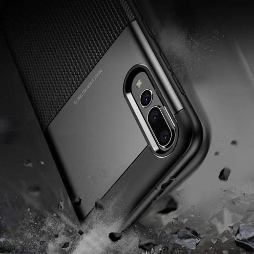 Huawei P20 Pro Schild TPU Hoesje Blauw afbeelding 3