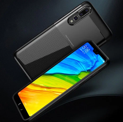 Huawei P20 Pro Schild TPU Hoesje Blauw afbeelding 5