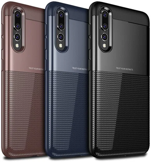 Huawei P20 Pro Schild TPU Hoesje Blauw afbeelding 7