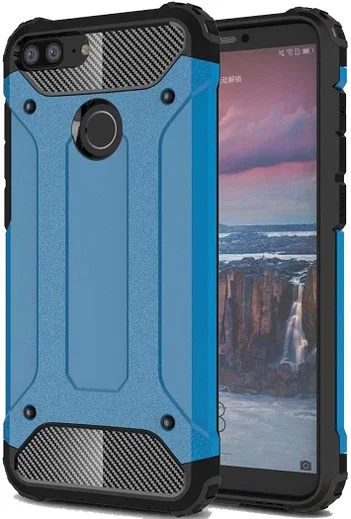 Honor 7A / Huawei Y6 (2018) Hybride Hoesje Blauw afbeelding 1
