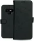 Rosso Deluxe Samsung Galaxy Note 9 Hoesje Echt Leer Book Case Zwart afbeelding 12