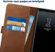 Rosso Deluxe Samsung Galaxy Note 9 Hoesje Echt Leer Book Case Bruin afbeelding 5