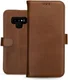 Rosso Deluxe Samsung Galaxy Note 9 Hoesje Echt Leer Book Case Bruin afbeelding 13