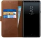 Rosso Deluxe Samsung Galaxy Note 9 Hoesje Echt Leer Book Case Bruin afbeelding 1