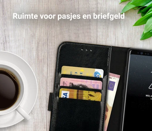 Rosso Element Samsung Galaxy Note 9 Hoesje Book Cover Zwart afbeelding 9