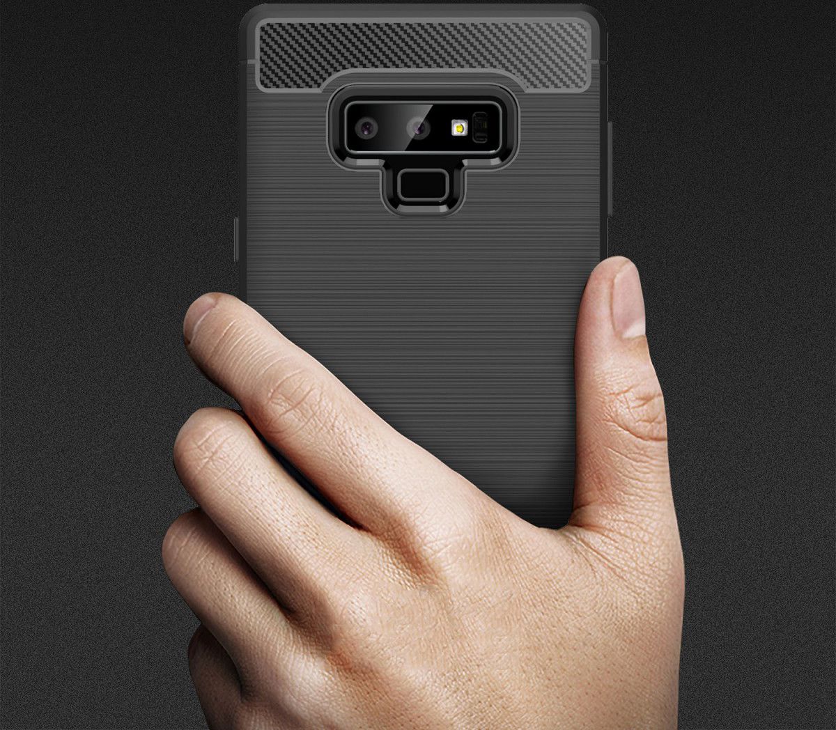 Samsung Galaxy Note 9 Geborsteld TPU Hoesje Rood afbeelding 10