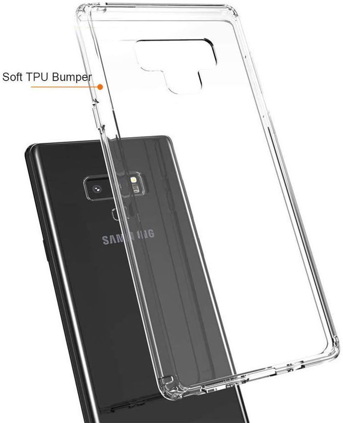 Samsung Galaxy Note 9 Hoesje Dun TPU Transparant afbeelding 3