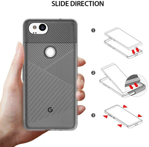Ringke Bevel Google Pixel 2 Smoke Black afbeelding 4
