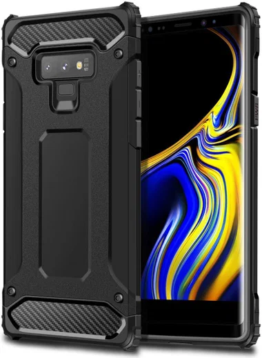 Samsung Galaxy Note 9 Hybride Hoesje Zwart afbeelding 1