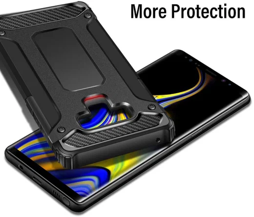 Samsung Galaxy Note 9 Hybride Hoesje Zwart afbeelding 4