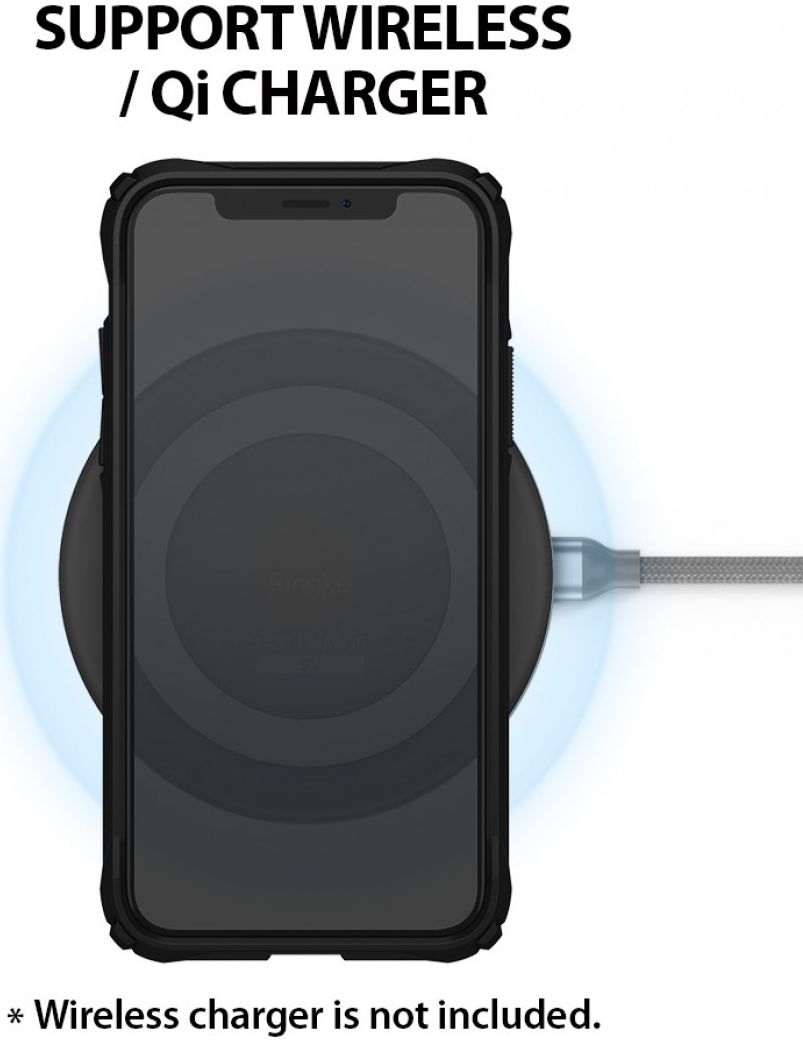 Ringke Fusion X Apple iPhone X Hoesje Doorzichtig Zwart afbeelding 4