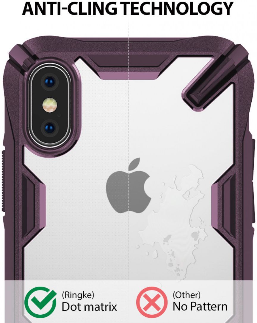 Ringke Fusion X Apple iPhone X Hoesje Doorzichtig Zwart afbeelding 6