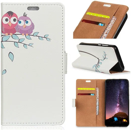 Nokia 2.1 Portemonnee Hoesje met Uil Print afbeelding 4