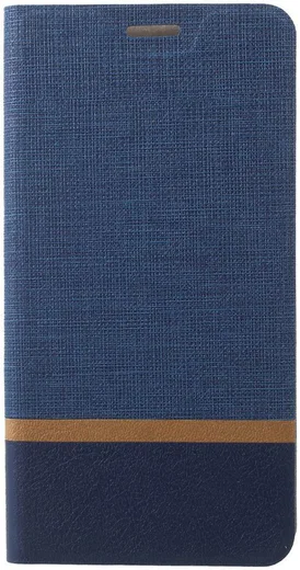 Nokia 2.1 Linnen Portemonnee Hoesje Blauw afbeelding 1