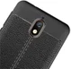 Nokia 3.1 Hoesje met Kunstleer Coating Zwart afbeelding 7