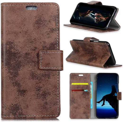 Nokia 3.1 Retro Portemonnee Hoesje Bruin afbeelding 7