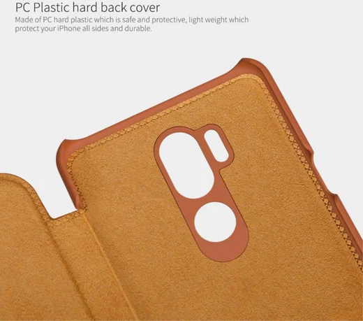Nillkin Qin Series Flip Hoesje LG G7 ThinQ Bruin afbeelding 11