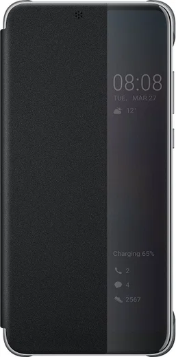 Huawei P20 Pro Originele Flip Cover Zwart afbeelding 1