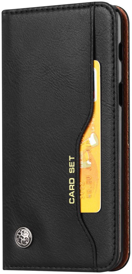 Samsung Galaxy J6 (2018) Luxe Portemonnee Hoesje Zwart afbeelding 1