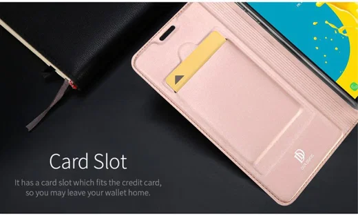 Dux Ducis Premium Book Case Samsung Galaxy J6 (2018) Hoesje Roze Goud afbeelding 6