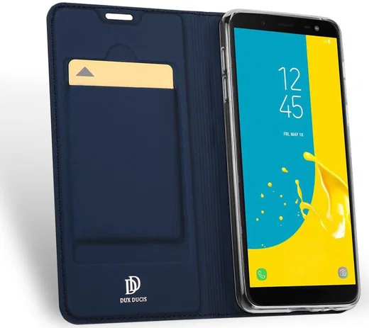 Dux Ducis Premium Book Case Samsung Galaxy J6 (2018) Hoesje Blauw afbeelding 2