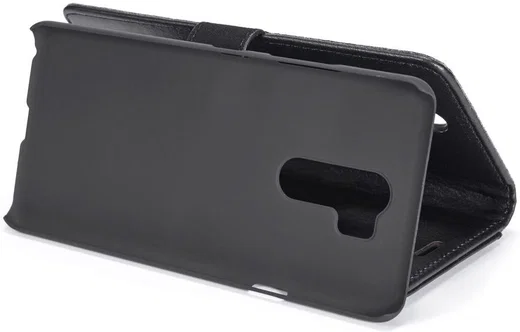LG G7 ThinQ Echt Leren 2-in-1 Portemonnee Hoesje Zwart afbeelding 7