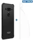 IMAK HTC U12+ Hoesje Flexibel TPU met Screenprotector Metaal Zwart afbeelding 1