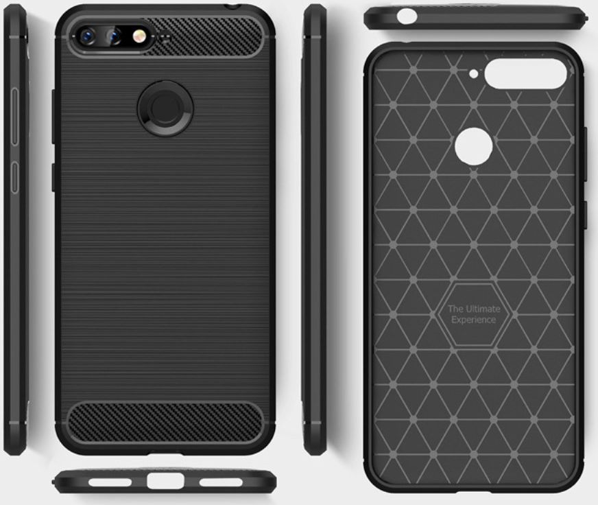 Honor 7S Geborsteld TPU Hoesje Grijs afbeelding 6