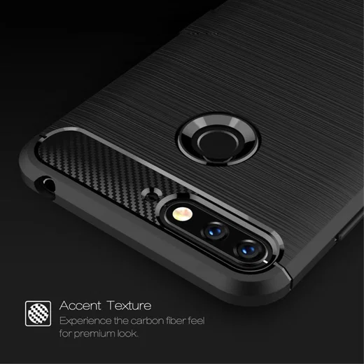 Honor 7S Geborsteld TPU Hoesje Grijs afbeelding 8