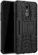 Robuust Hybride LG Q7 Hoesje Zwart afbeelding 4