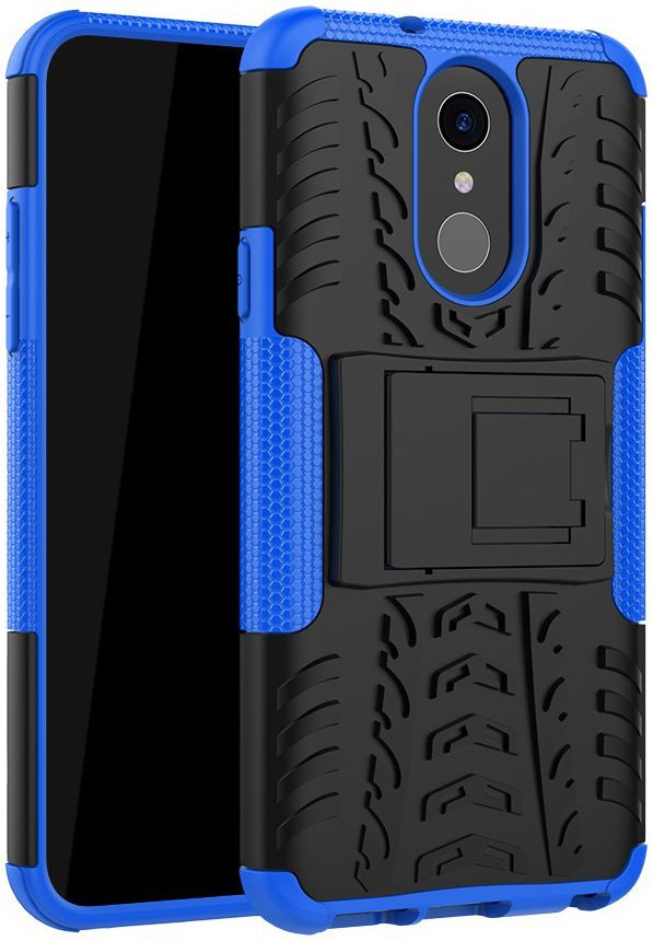 Robuust Hybride LG Q7 Hoesje Blauw afbeelding 1