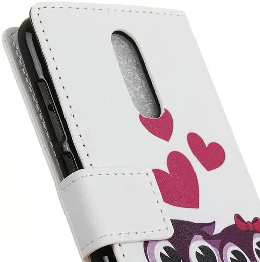 LG Q7 Portemonnee Hoesje met Uilen Opdruk afbeelding 4