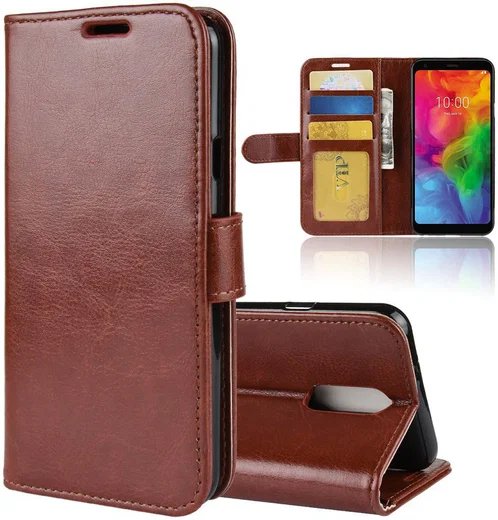 LG Q7 Book Cover Bruin afbeelding 4