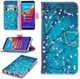 Huawei Y7 (2018) Portemonnee Hoesje met Boom Print Blauw afbeelding 8