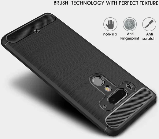 HTC U12+ Geborsteld TPU Hoesje Blauw afbeelding 7