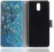 Nokia 3.1 Portemonnee Hoesje met Boom Opdruk Blauw afbeelding 8