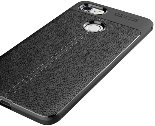 Google Pixel 3 XL Hoesje met Kunstleer Coating Zwart afbeelding 7