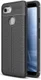 Google Pixel 3 Hoesje met Kunstleer Coating Zwart afbeelding 1