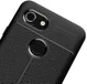 Google Pixel 3 Hoesje met Kunstleer Coating Zwart afbeelding 8