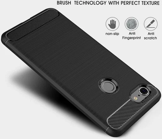 Google Pixel 3 XL Geborsteld TPU Hoesje Zwart afbeelding 6