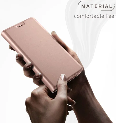 Samsung Galaxy Note 9 Hoesje met Kaarthouder Roze Goud afbeelding 4