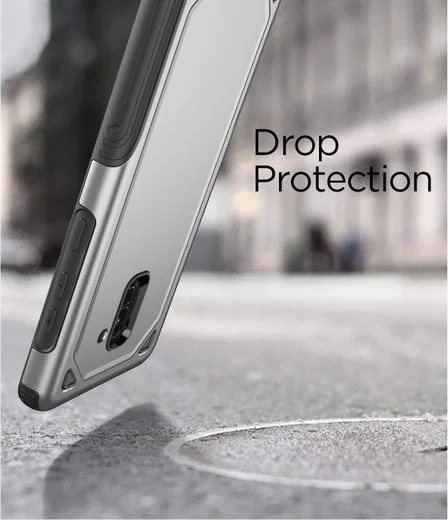 Samsung Galaxy J6 (2018) Robuust Hybride Hoesje Zwart afbeelding 6