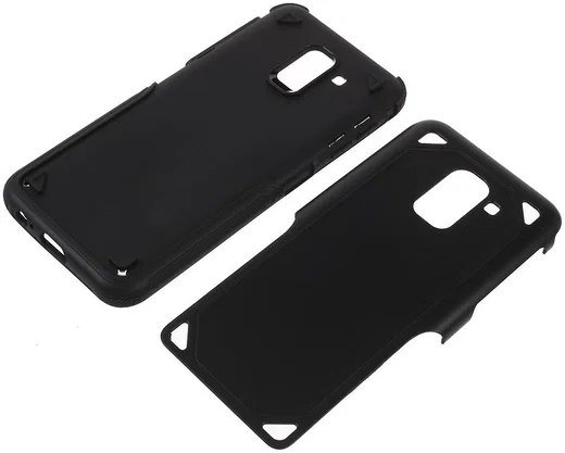 Samsung Galaxy J6 (2018) Robuust Hybride Hoesje Zwart afbeelding 10
